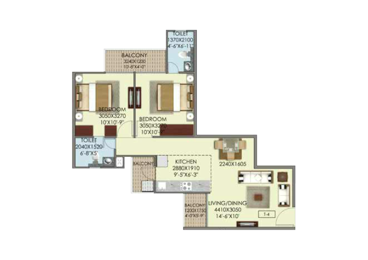 Serenas 2bhk-type-4
