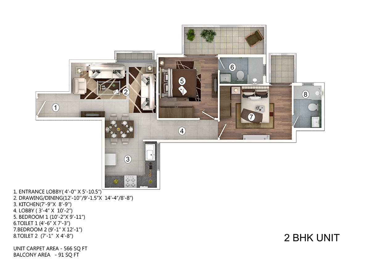 paradise 2bhk