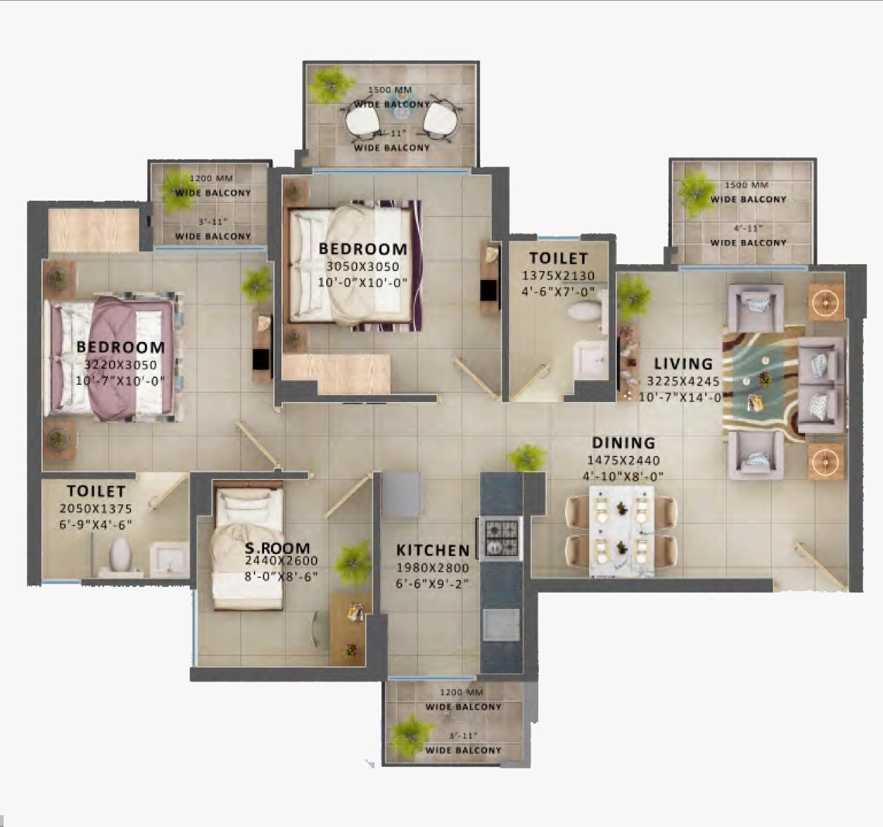 3bhk signature prime