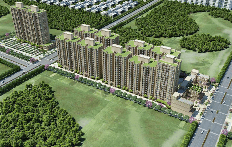 Signature global millenia 3 drone view